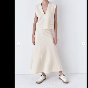 ZARA RUSTIC MIDI SKIRT Size M NEW WITH TAG!